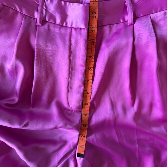 Dynamite Izabel pink Satin 2 piece outfit cargo pants sz 6 and bandeau top L - Picture 10 of 16